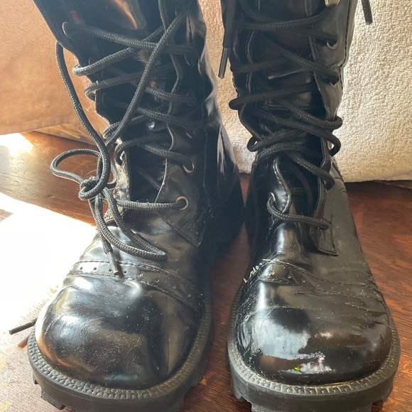COMBAT BLACK BOOTS USED UNISEX SIZE 8.5 by EXPELLED - Picture 11 of 13